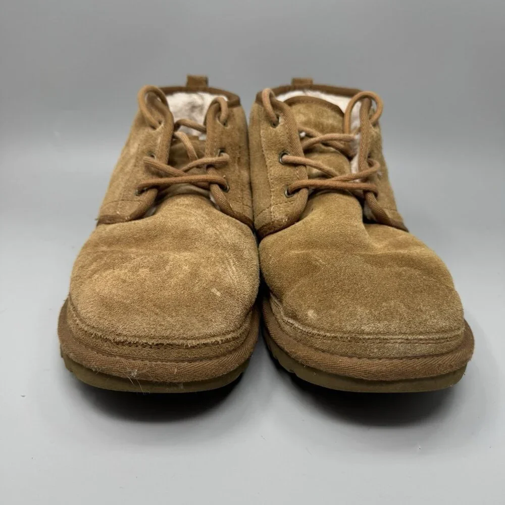 UGG Neumel 3236 Chukka Ankle Boots Chestnut Suede Men's Size 11 Warm Lined